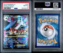 PSA 8 NM-MT M Latios EX Roaring Skies Full Art Holo 2015 Pokemon XY 102/108 - Image 3