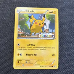 Pokemon TCG Pikachu Build-A-Bear Workshop Promo Stamped 20/108 Card - Image 1