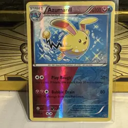 The Pokemon Company Azumarill Reverse Holo Rare 77/114 Steam Siege 100 HP (2016) - Image 2