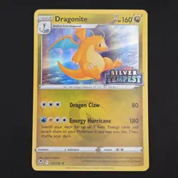 Pokemon TCG Card Dragonite 131/195 Silver Tempest Stamped Holo Rare - NM - Image 1