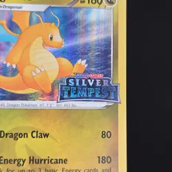 Pokemon TCG Card Dragonite 131/195 Silver Tempest Stamped Holo Rare - NM - Image 3