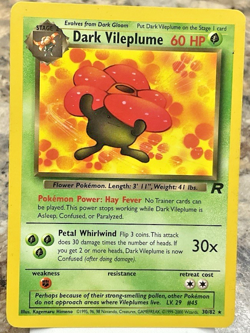 DARK VILEPLUME 30/82 POKEMON TEAM ROCKET - Image 1