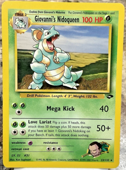 GIOVANNI’S NIDOQUEEN 23/132 POKEMON GYM CHALLENGE - Image 1