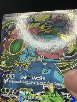 Pokemon Venusaur EX XY 123 Black Star Promo Full Art Holo Card - Image 3