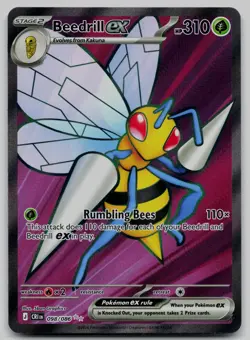Beedrill ex 098/086 Ultra Rare Chaos Rising Pokemon Holo Near Mint - Image 1