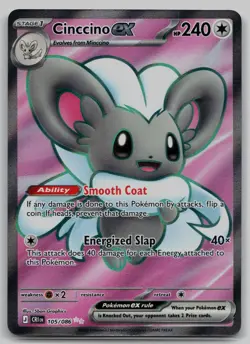 Cinccino ex 105/086 Ultra Rare Chaos Rising Pokemon Holo Near Mint - Image 1
