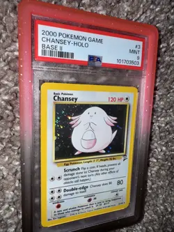 Pokemon Base Set 2 Chansey Holo Rare PSA 9 Mint, #3/130 - Image 2