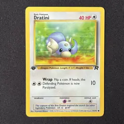 Dratini 53/82 1st Edition Team Rocket Pokemon Card - Image 2