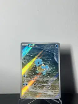 Pokemon TCG Squirtle 170/165 SV: Scarlet & Violet 151 EN Holo Full Art IR - Image 1