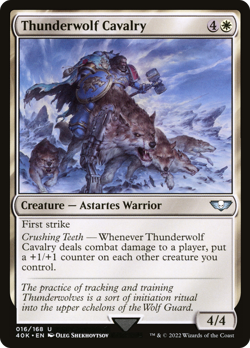 MTG Thunderwolf Cavalry 40K #16 Uncommon - Image 1