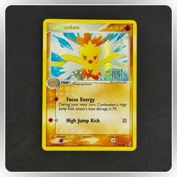 POKEMON COMBUSKEN 16/100 REVERSE HOLO RARE CRYSTAL GUARDIANS STAMPED LP/NM - Image 1