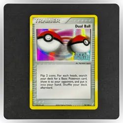POKEMON DUAL BALL 78/100 REVERSE HOLO CRYSTAL GUARDIANS STAMPED NM/LP - Image 1