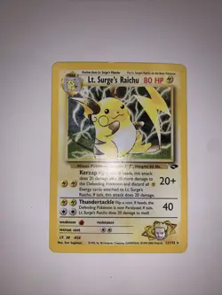Pokemon Lt. Surge’s Raichu 11/132 Holo - Image 3