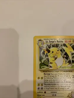 Pokemon Lt. Surge’s Raichu 11/132 Holo - Image 4