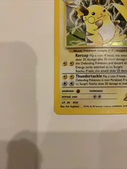 Pokemon Lt. Surge’s Raichu 11/132 Holo - Image 5