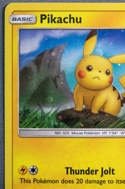 Near Mint - Pokemon TCG 2019 Pikachu SM183 Sun & Moon Promo Cosmos Holo - Image 2