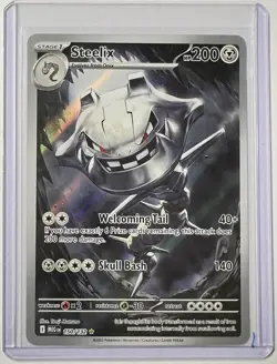 Pokemon TCG Steelix 150/132 Mega Evolution Illustration Rare Halo Full Art NM - Image 1