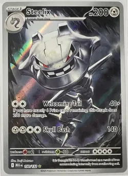 Pokemon TCG Steelix 150/132 Mega Evolution Illustration Rare Halo Full Art NM - Image 2