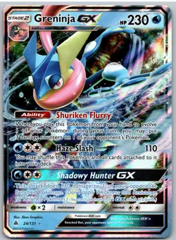 Greninja GX 24/131 Holo GX Rare Forbidden Light Pokemon - Image 1