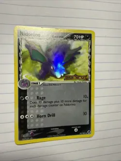 Pokemon Nidorino Stamped Holo Card #35/101 Dragon Frontiers Delta Species NM - Image 1