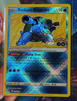 The Pokemon Company Radiant Blastoise 018/078 Pokemon GO Holo Radiant Rare - Image 1