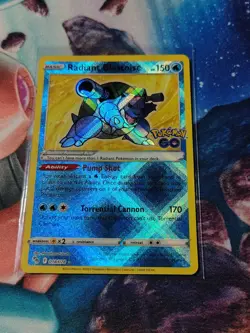 The Pokemon Company Radiant Blastoise 018/078 Pokemon GO Holo Radiant Rare - Image 2