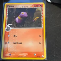 Pokemon Ekans 47/101 Dragon Frontiers Delta Species 20 YEAR OLD CARD! YUKA MORII - Image 1