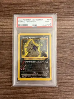 2002 POKEMON NEO DESTINY #113 SHINING TYRANITAR PSA 4 - Image 1