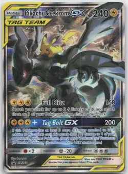Pokemon : Pikachu & Zekrom GX Sun & Moon Promo SM168 : Holo P - Image 1