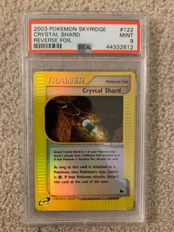 Pokemon Wotc 2003 Skyridge Crystal Shard Trainer Reverse Holo Uncommon PSA 9 - Image 1
