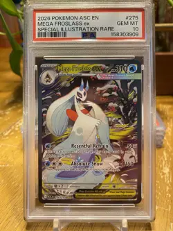 Pokemon TCG MEGA FROSLASS ex Ascended Heroes EN Special Illustration Rare PSA 10 - Image 1