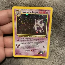 Pokemon TCG Sabrina's Gengar 14/132 Gym Challenge Holo Rare Unlimited 80 HP - Image 1