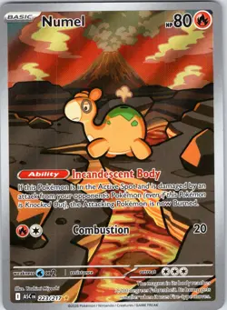 Numel 223/217 Illustration Rare Ascended Heroes Pokemon Holo Near Mint - Image 1