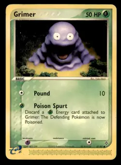 Grimer 57/97 Common Dragon Pokemon Heavily Played - Image 1