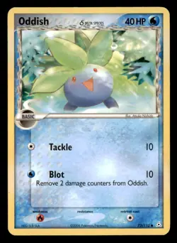 Oddish 73/110 Common Holon Phantoms Pokemon Lightly Played - Image 1