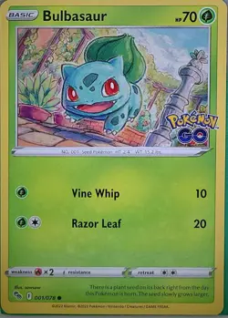 Bulbasaur 001/078 Common Pokemon GO Pokemon Near Mint - Image 1