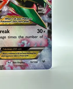 Pokemon M Rayquaza EX Roaring Skies Ultra Rare Holo Card 76/108 NM - Image 4
