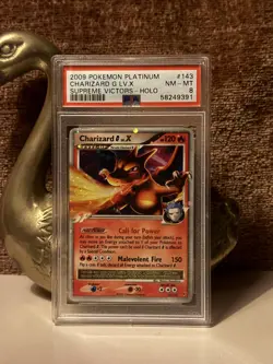 Charizard G LV.X Holo 143/147 PSA 8 NM-MT Pokemon Supreme Victors Holo-SWIRL - Image 2