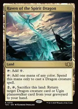 Haven of the Spirit Dragon ~ Near Mint Commander: Tarkir: Dragonstorm MTG Magic - Image 1