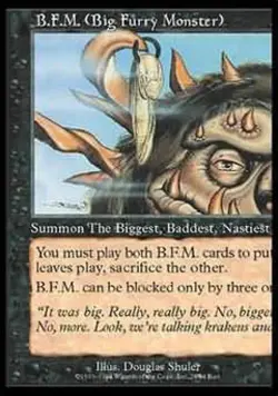 MTG English B.F.M. #28 (Big Furry Monster) NM Normal Unglued - Image 1