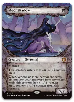 Moonshadow (0313) (Showcase) #313 (NM) Lorwyn Eclipsed ECL Magic MTG - Image 1