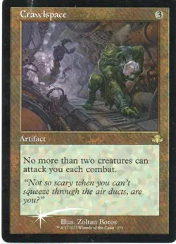 MTG: Dominaria Remastered: Foil Retro Frame Crawlspace: Lightly Played Condition - Image 1
