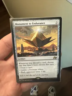 Magic the Gathering Monument to Endurance DFT 0237 Aetherdrift Rare Card - Image 1