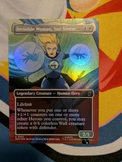 Invisible Woman, Sue Storm (Borderless) Marvel Super Heroes Foil NM - Image 1