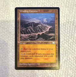Wizards of the Coast Magic: The Gathering Winding Canyons Weatherlight 1997 Rare - Image 1