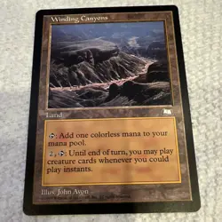Wizards of the Coast Magic: The Gathering Winding Canyons Weatherlight 1997 Rare - Image 2