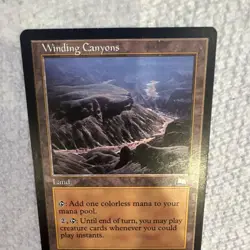 Wizards of the Coast Magic: The Gathering Winding Canyons Weatherlight 1997 Rare - Image 3
