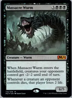 Massacre Wurm Core Set M21 Foil - Image 1