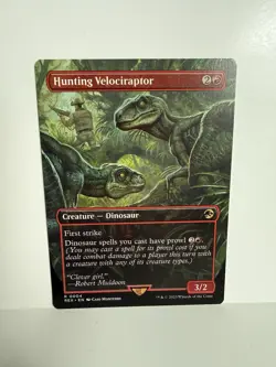 Hunting Velociraptor (Borderless) Universes Beyond: Jurassic Park (0004) NM - Image 1
