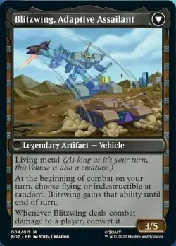 Magic The Gathering MTG BLITZWING, CRUEL TORMENTOR Transformers NM Near Mint - Image 2